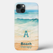 Strandtherapie in Ocean Summer Vibes Monogram Case-Mate iPhone Case (Achterkant)