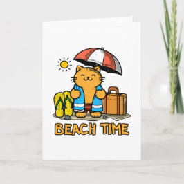 Strandtijd 1 bedankkaart