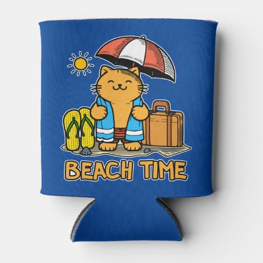 Strandtijd 1 blikjeskoeler (Voorkant)