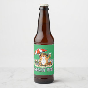 Strandtijd 2 bier etiket