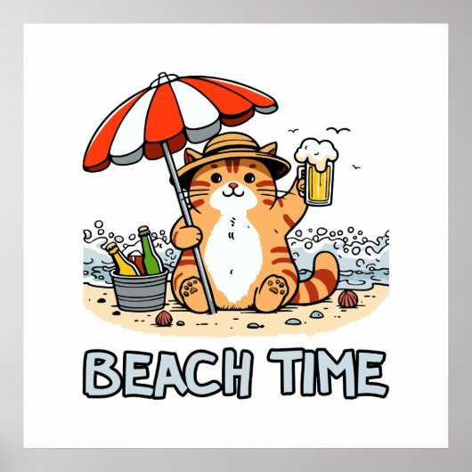 Strandtijd 2 poster (Voorkant)