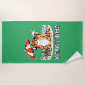 Strandtijd 2 strandlaken (Voorkant)