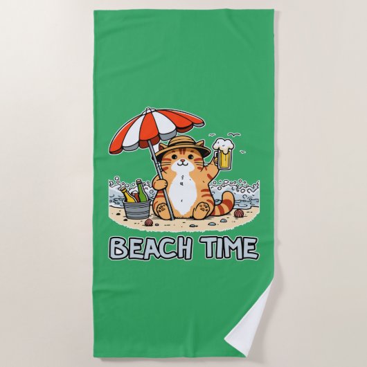 Strandtijd 2 strandlaken (Voorkant)