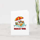 Strandtijd 3 bedankkaart (Voorkant)