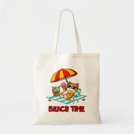 Strandtijd 3 tote bag