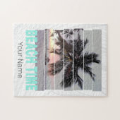 Strandtijd  Pier Palm Sunset Souvenir Legpuzzel (Horizontaal)