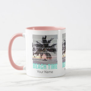 Strandtijd Pier Palm Sunset Souvenir Mok
