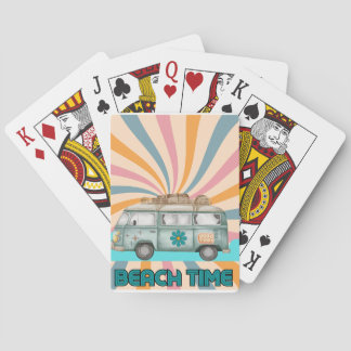 Strandtijd Retro van Vibes Pokerkaarten
