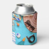 Strandtijd Schuim Blikjeskoeler (Blikje Voorkant)