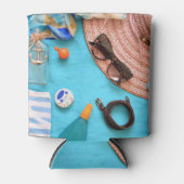 Strandtijd Schuim Blikjeskoeler (Voorkant)