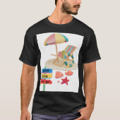 Strandtijd t shirt (Voorkant)