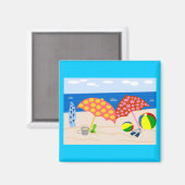 Strandtijdmagneet Magneet (Voorkant / Achterkant)