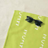 Strandtowel met een naam strandlaken (In situ)