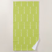 Strandtowel met een naam strandlaken (Voorkant)