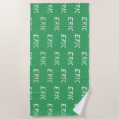 Strandtowel met een naam strandlaken (Voorkant)