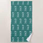 Strandtowel met een naam strandlaken (Voorkant)