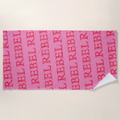 Strandtowel - REBEL Strandlaken (Voorkant)