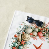 Strandtowel-Tropische Kerst Strandhanddoek Strandlaken (In situ)