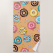 Strandtowel Yummy Donuts . Strandlaken (Voorkant)