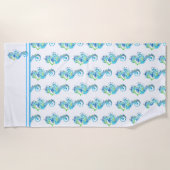 Strandtowel-ZeePaard Strandlaken (Voorkant)
