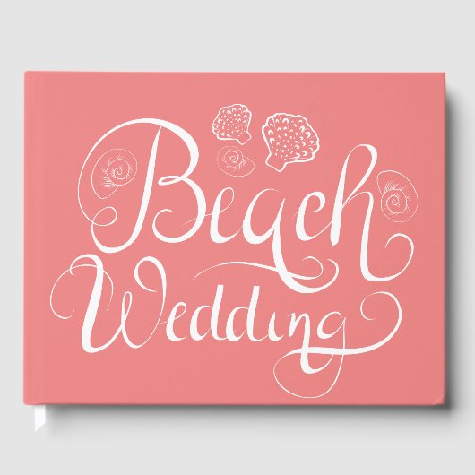 Strandtrouw | Voeg uw tekst toe Gastenboek (Voorkant)