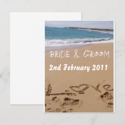 Strandtrouwdag (Voorkant / Achterkant)