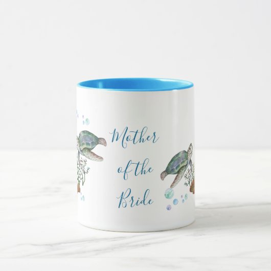 Strandtrouwdag Zeeschildpadden Mok (Midden)