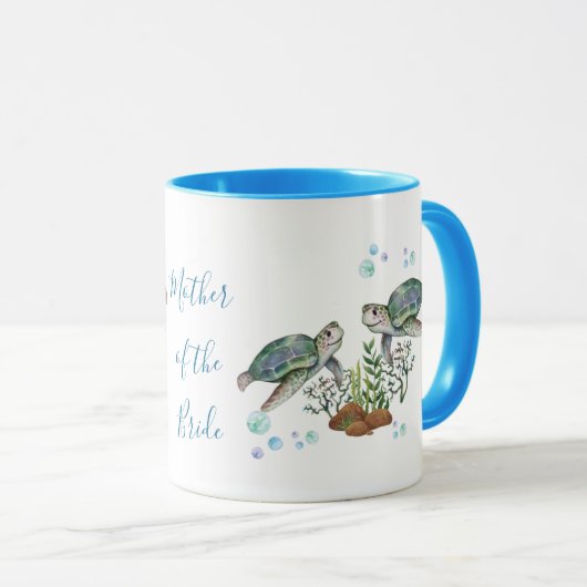 Strandtrouwdag Zeeschildpadden Mok (Voorkant rechts)