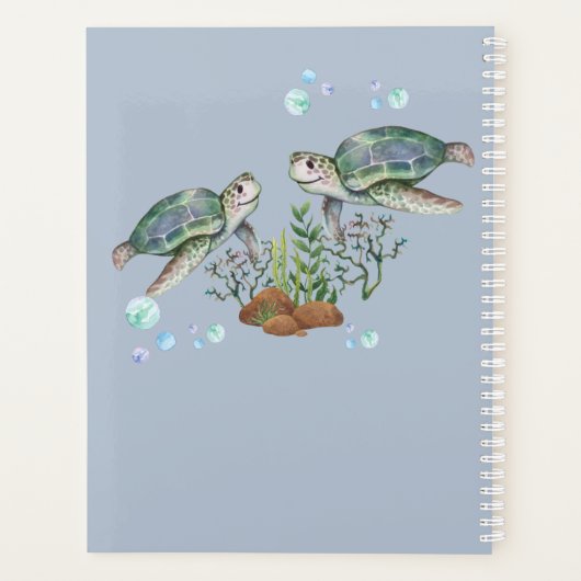 Strandtrouwdag Zeeschildpadden Planner (Achterkant)