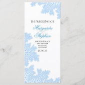 Strandtrouwprogramma's met zee Coral Programmakaart (Voorkant)