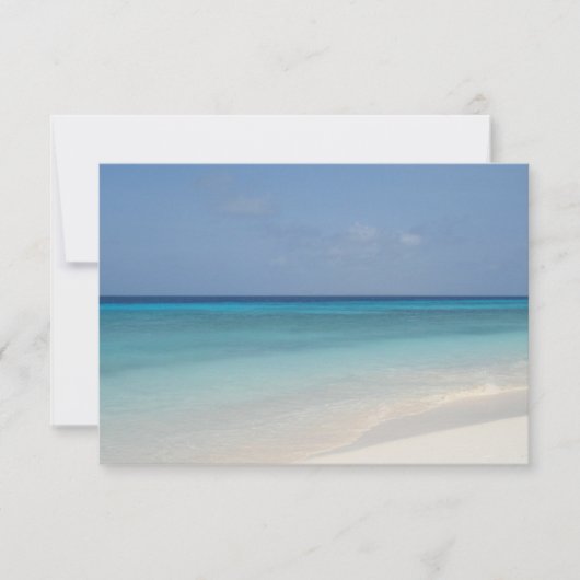 Stranduitnodiging Kaart (Voorkant)