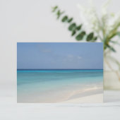 Stranduitnodiging Kaart (Staand voorkant)