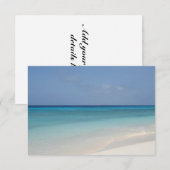 Stranduitnodiging Kaart (Voorkant / Achterkant)