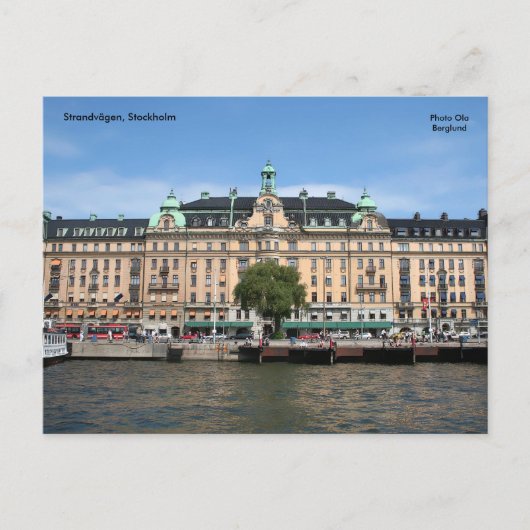 Strandvägen, Stockholm Briefkaart (Voorkant)