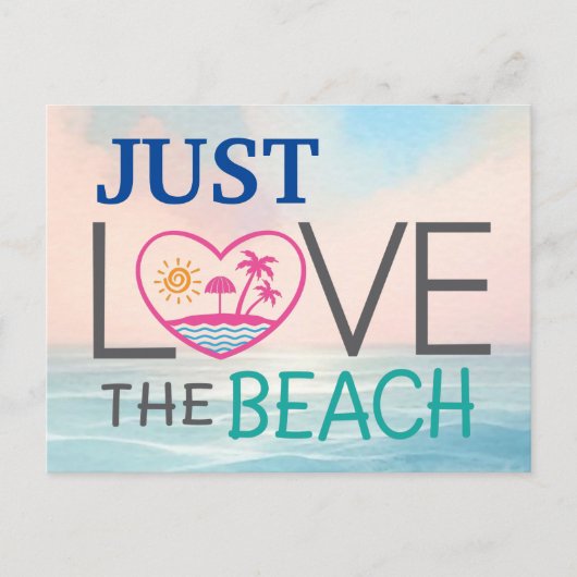 Strandvakantie Aankondigingskaart (Voorkant)