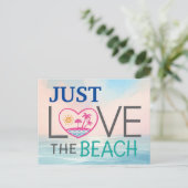 Strandvakantie Aankondigingskaart (Staand voorkant)
