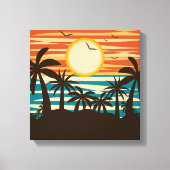 STRANDVAKANTIE CANVAS AFDRUK (Voorkant)