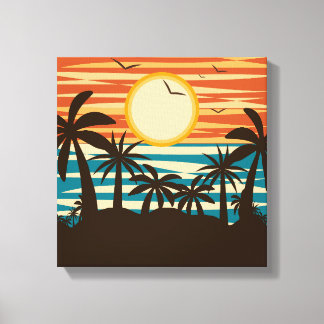 STRANDVAKANTIE CANVAS AFDRUK