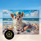 Strandvakantie Chihuahua puppy Decoupage Tissuepapier