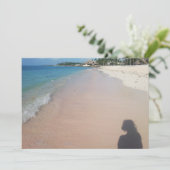 strandvakantie feestdagenkaart (Staand voorkant)