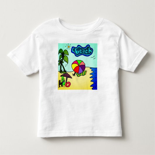 strandvakantie kinder shirts (Voorkant)