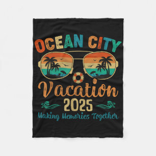 Strandvakantie Ocean City 2025 Vrienden Familie Zo Fleece Deken