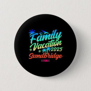 Strandvakantie Sandbridge Beach Virginia Familie M Ronde Button 5,7 Cm