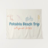 strandvakantie wandkleed (Voorkant (horizontaal))
