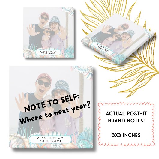 Strandvakantieherinneringen Familie-erfstuk Schelp Post-it® Notes