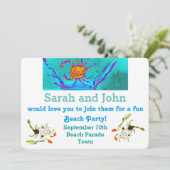 Strandvakanties, Koele Krab Kunst Aan Zee Kaart (Staand voorkant)