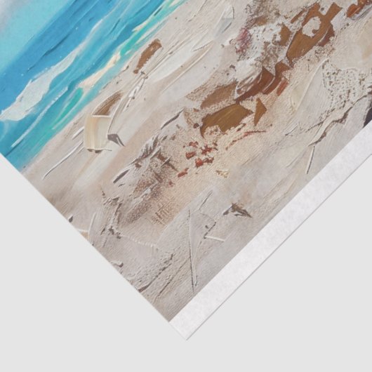 Strandvarken zonnebril zwemmen decoupage tissuepapier (Detail)