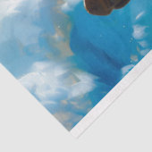 Strandvarken Zwemmen Decoupage Tissuepapier (Detail)