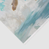 Strandvarken Zwemmen Decoupage Tissuepapier (Detail)