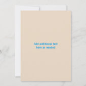 Strandverjaardagsuitnodiging · Strandfeest Kaart (Achterkant)